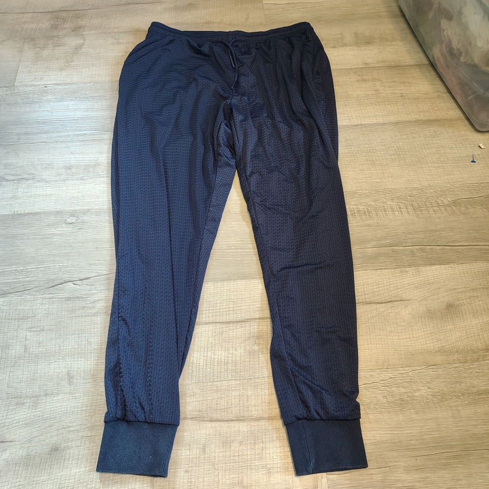 Nice Laundry Mens Mesh Lounge Joggers Navy Blue Micromodal Lined XL - Picture 2 of 6